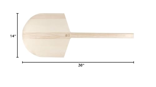 American Metalcraft 3614 Long Blade Pizza Peel, 36-Inches,Brown