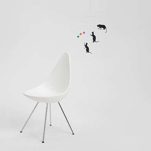 Decorative Cat Mobile Hanging Kinetic Sculpture 18" x 22"