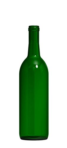 Green Wine Bottles 750ml Bordeaux 12-Pack for Winemaking and Storage