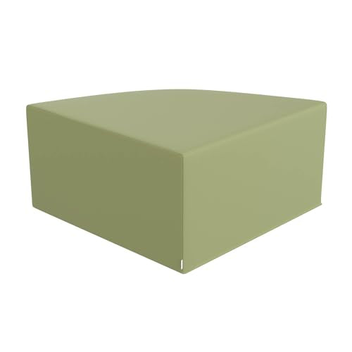 Large Corner Ottoman for Kids, Sage Green Modular Classroom Seating