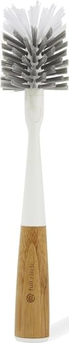 Deep Cleaning Water Bottle Brush with Bamboo Handle & Replaceable Head
