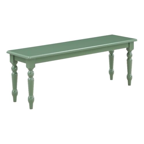 Windsor Backless Dining Bench - Farmhouse Rubberwood Entryway Seating