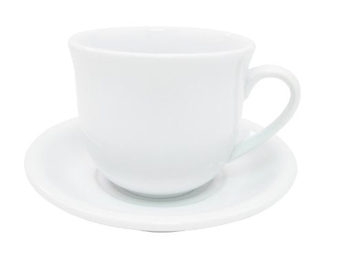 CAC China RCN-2 Clinton 6-Inch Super White Porcelain Saucer - Box of 36