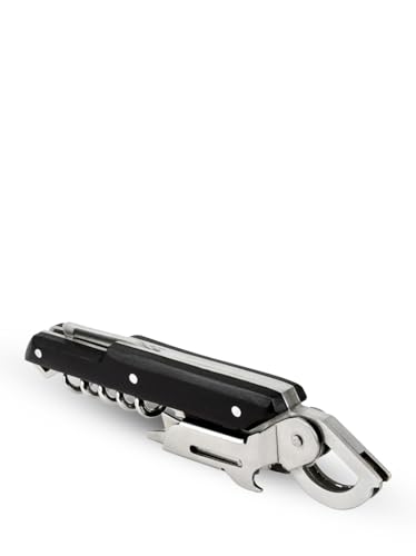 Peugeot Clavelin 5.5-inch Black Lever Corkscrew with Foil Cutter & Bottle Opener