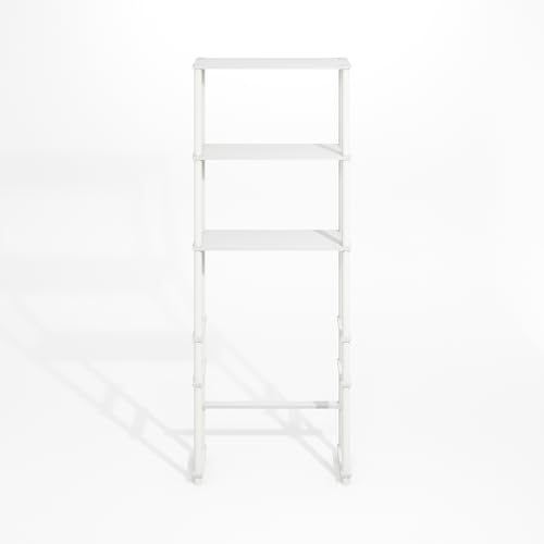 3-Shelf Over-the-Toilet Storage Organizer, Freestanding Bathroom Space Saver