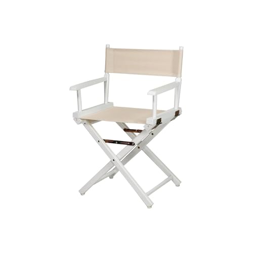 18-Inch Solid Wood Folding Director's Chair with Canvas Seat