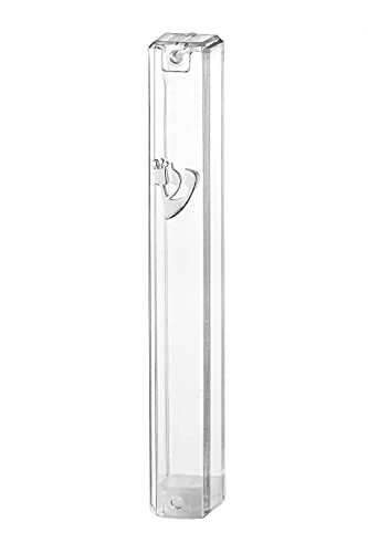 Waterproof Mezuzah Case Holder - Durable Plastic Rectangle - 5 Pack