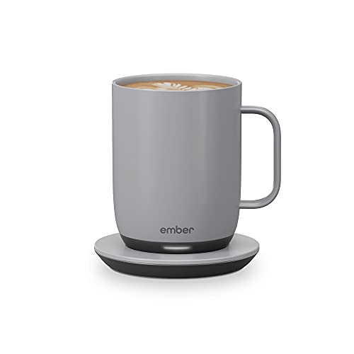 Ember Temperature Control Smart Mug 2 Gray 14oz App-Controlled Heated Coffee Mug