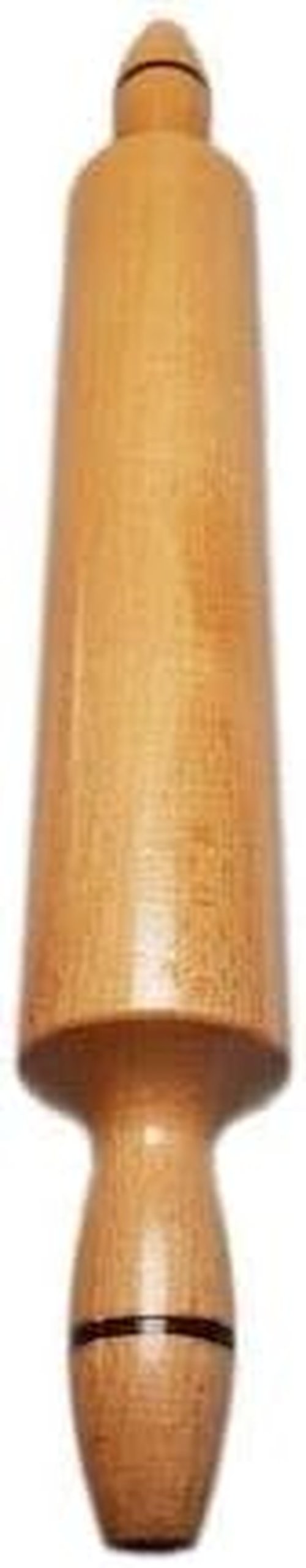 Hardwood Rolling Pin for Baking - Sturdy Handle Pizza & Dough Roller | 18.7 Inch Kitchen Utensil