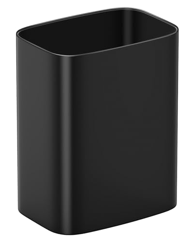 3.4 Gallon Stainless Steel Bathroom Trash Can Open Top Wastebasket