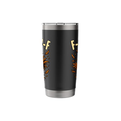 20oz Black Stainless Steel Insulated Tumbler with Rooster Meme Design