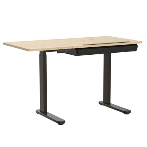 Electric Height Adjustable Drafting Table with Tilting Top and Drawer