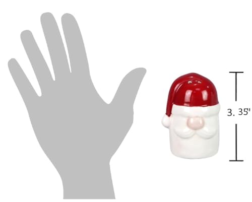 Christmas Santa & Reindeer Salt and Pepper Shaker Set - Holiday Kitchen Decor