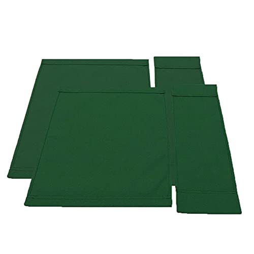 2-Piece Director Chair Replacement Canvas Set with Wood Poles, Green