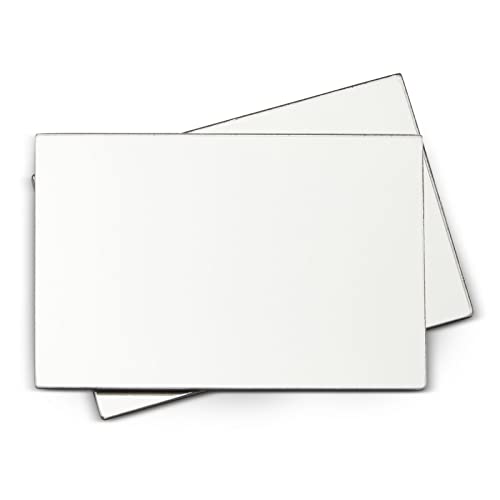 Magnetic Locker Mirror, 4x6 Inch Shatterproof Acrylic Mirror, Set of 2