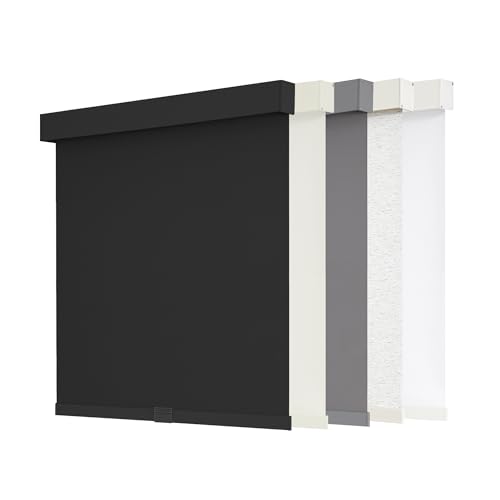 Cordless Blackout Roller Shade 34" W x 72" H, Thermal Insulated Window Blind