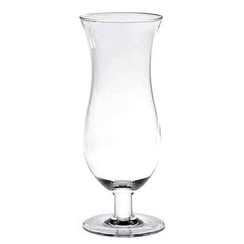 TrueCraftware 24 oz Hurricane Glass Polycarbonate Clear Drinkware for Cocktails & Beverages
