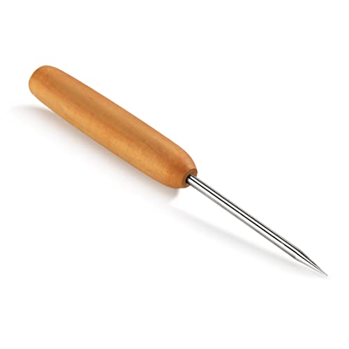 Carbon Steel Ice Pick with Hardwood Handle - 7.5 Inch Bar & Kitchen Ice Breaker
