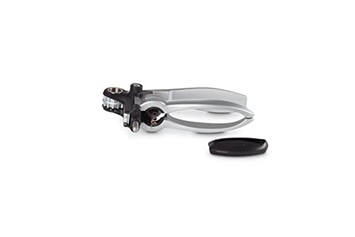 Le Creuset Satin Metal Lever & Foil Cutter | Premium Wine Bottle Opener