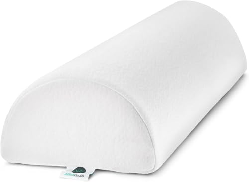 Large Half Moon Bolster Pillow for Leg and Back Support - Machine Washable