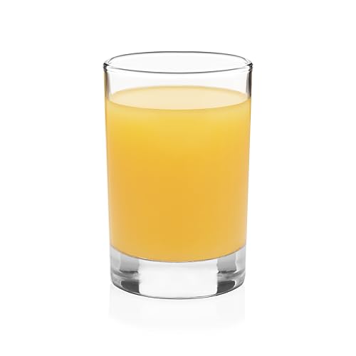 5.5 Oz Juice Glasses Set of 8, Weighted Base Clear Drinking Glassware
