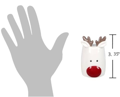 Christmas Santa & Reindeer Salt and Pepper Shaker Set - Holiday Kitchen Decor