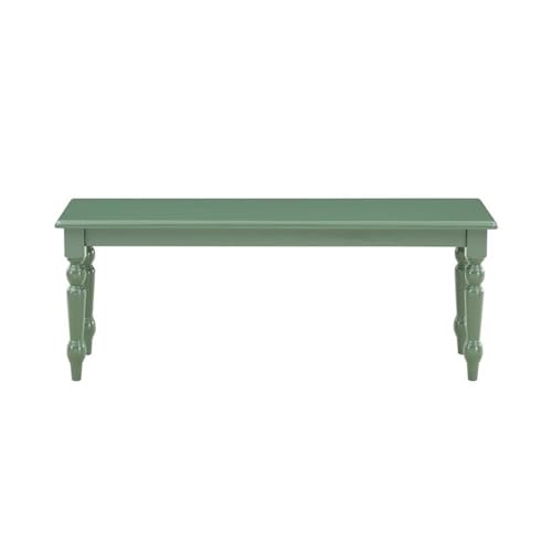 Windsor Backless Dining Bench - Farmhouse Rubberwood Entryway Seating