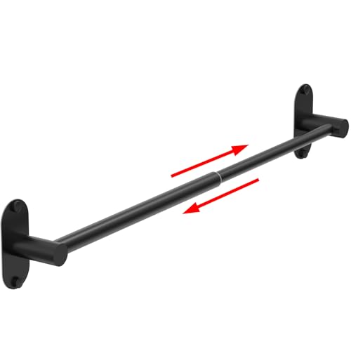 MIROAMZ Adjustable Stainless Steel Towel Bar - Wall Mount 14.4"-25.2"