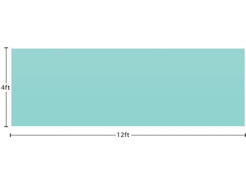 Oasis Blue Better Than Paper Bulletin Board Roll - 4ft x 12ft