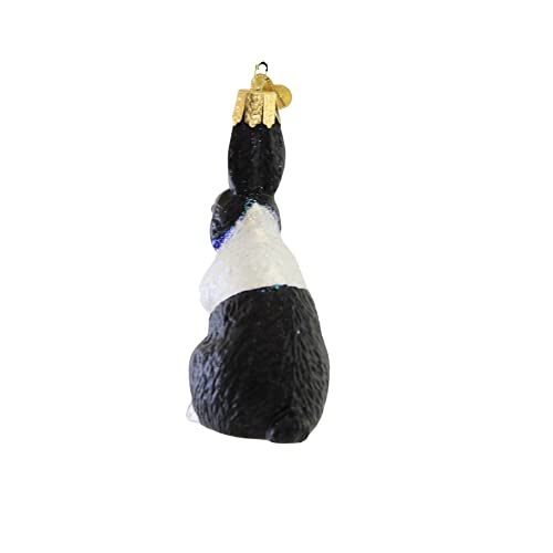 Old World Christmas 3.75in Dutch Rabbit Glass Ornament - Hand-Painted Holiday Decor