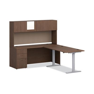 HON Mod Laminate Doors for 72-Inch Desk Hutch, Sepia Walnut Finish