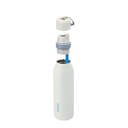 Owala FreeSip Twist Insulated Stainless Steel Water Bottle with Straw for Sports and Travel, BPA-Free, 18-oz, Mint/White (Iced Breeze)