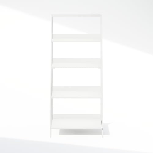 5-Tier Ladder Bookshelf, Modern Standing Display Storage Shelf for Home