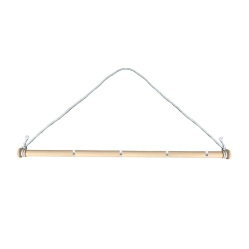 Adjustable Solid Wood Tapestry Hanging Rod - 16-28 Inch Telescopic Wall Hanger