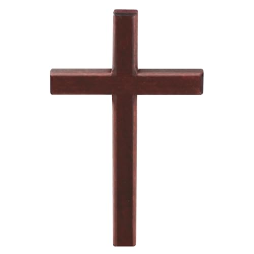 4.7-Inch Handheld Wooden Prayer Cross for Wall, Desk, or Comfort Holding