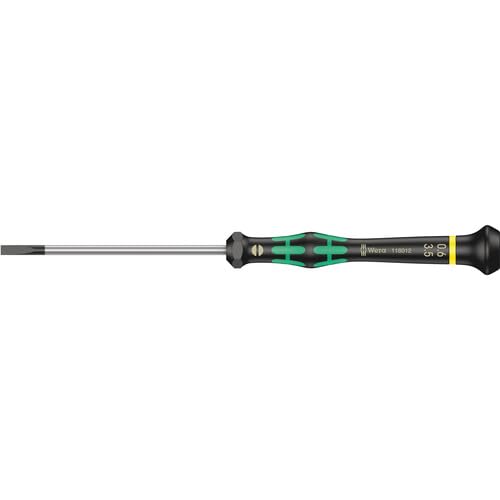 Wera 2035/6 Micro Slotted & Phillips Screwdriver Set - 6-Piece with Convenient Rack