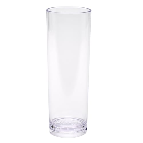 GET Minimalist Clear 14 oz. Shatterproof Tom Collins Glass Set - Pack of 4