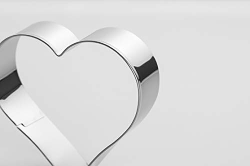 Heart Cookie Cutter Set - 6 Stainless Steel Shapes for Baking & Crafts