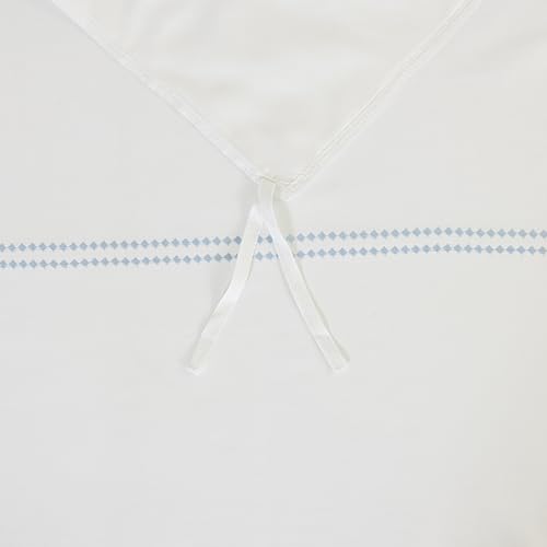 100% Cotton Sateen Embroidered Duvet Cover Set with 2 Pillow Shams