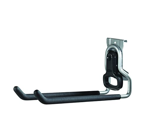 Heavy-Duty Multi-Purpose Garage Storage Hook 50 lbs Capacity Satin Nickel Wall Mount