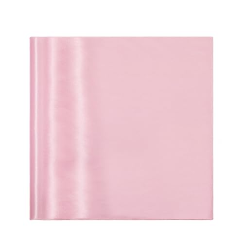 50-Pack Light Pink Satin Napkins 17x17 Inch - Washable Soft Table Linens