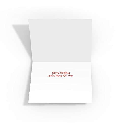 Beach Christmas Tree Cards - 18 Count - Tropical Holiday Greetings - Standard Variation