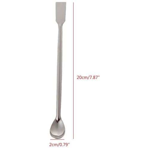 Fuzdaycu 2 Pcs Stainless Steel Melting & Stirring Spoons for Gold Silver Refining