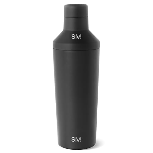 Simple Modern Midnight Black Insulated Cocktail Shaker Set with Jigger & Lid