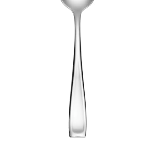 Oneida Silverware Set, Moda Fine Flatware 4-Piece Dinner Spoons Set, Service For 4, Rust Resistant 18/10 Stainless Steel, Dishwasher Safe, Mirror Finish, Home And Kitchen Utensils (Silver 4 Piece)
