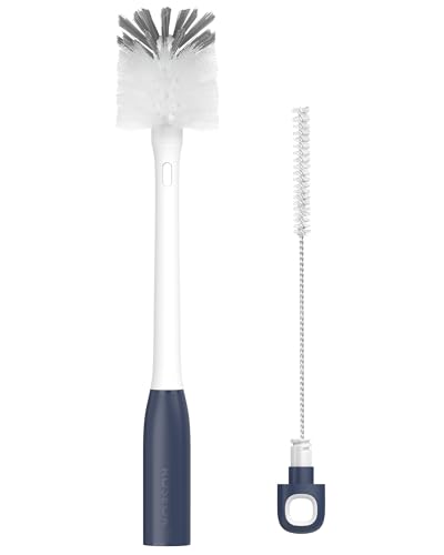 2-in-1 Water Bottle Brush with Hidden Straw Cleaner for Cups & Tumblers