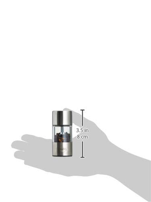 Kuchenprofi Vienna Salt and Pepper Set - Stainless Steel Grinder for Salt and Pepper (3.4 In x 1.5 In, Clear)