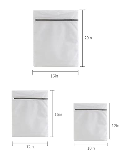 Mesh Laundry Bags for Delicates 3-Pack - Small, Medium & Large