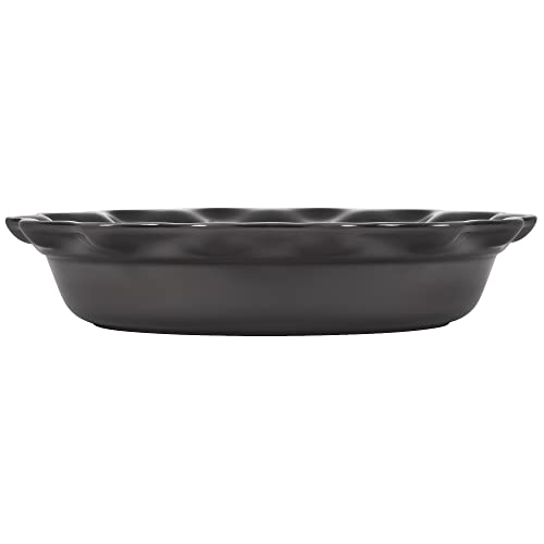 Le Creuset 9-Inch Heritage Fluted Pie Dish - Oyster Stoneware Bakeware