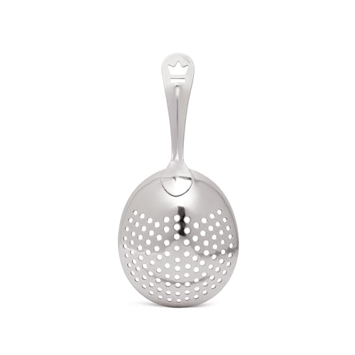 Cocktail Kingdom Premium Julep Strainer Stainless Steel Mirror Finish - Vintage 1930s Design